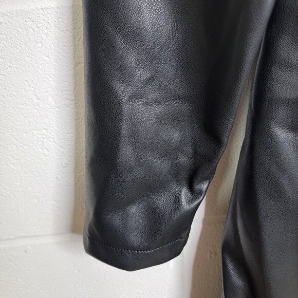 Wolf & Badger Maison Bogomil Black Noir Muse Eco Leather Dress NEW Size Large - Picture 12 of 16